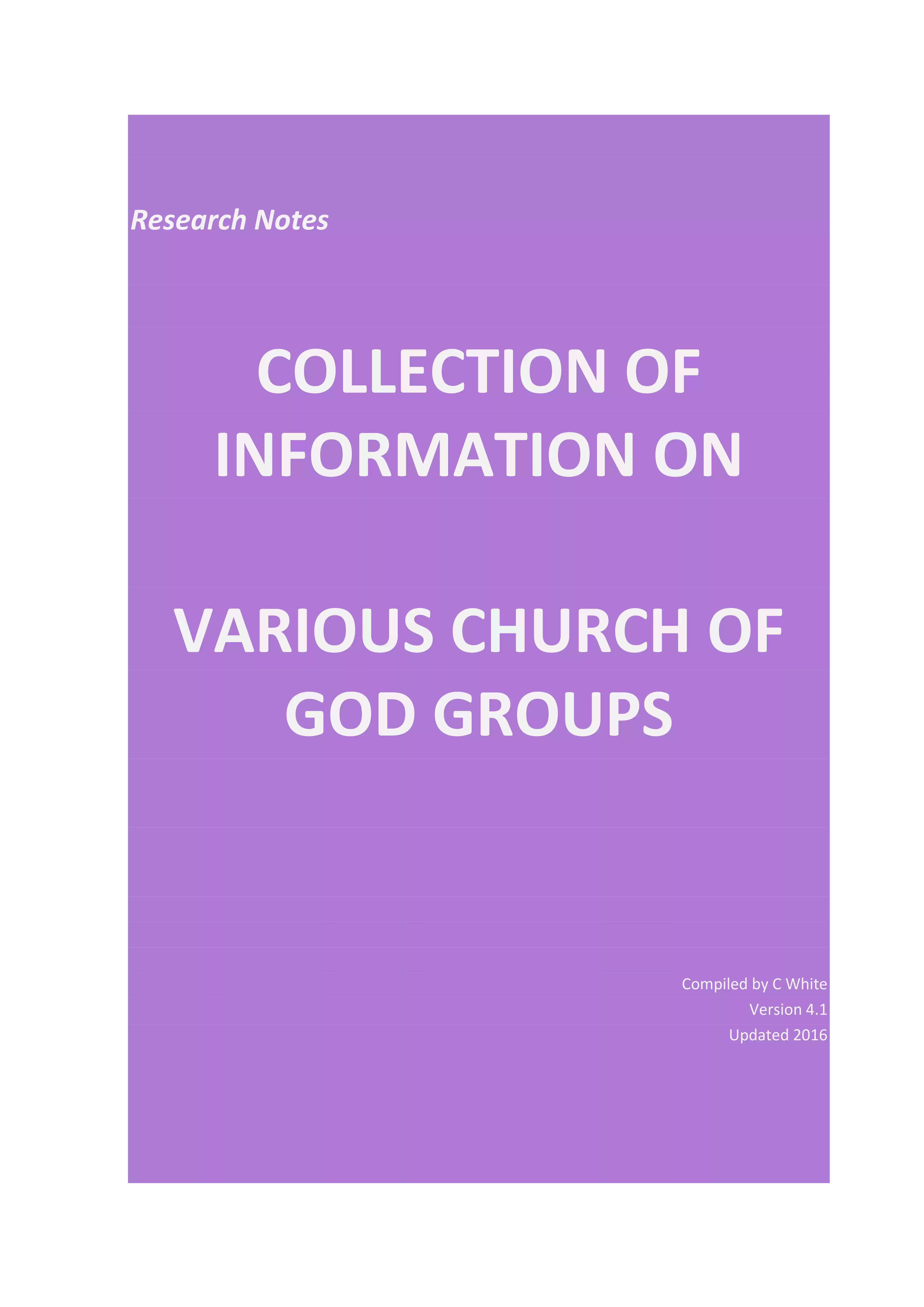 CoG Groups
